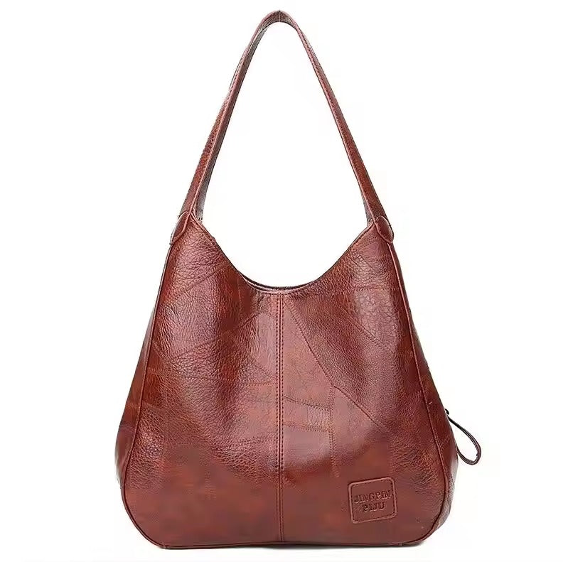 Women's Vintage Large Shoulder Leather Bag