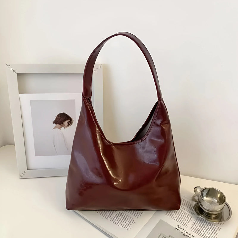 Chic One-Shoulder Tote Leather Bag