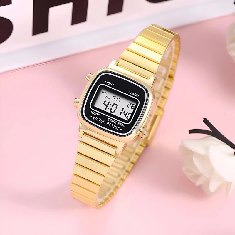 Digital Stainless Steel Watch for Women