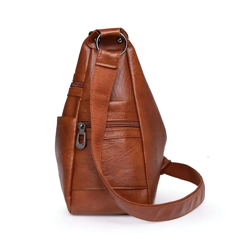 Large Capacity Leather Crossbody Bag