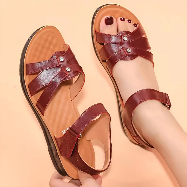 Women's Leather Platform Sandals