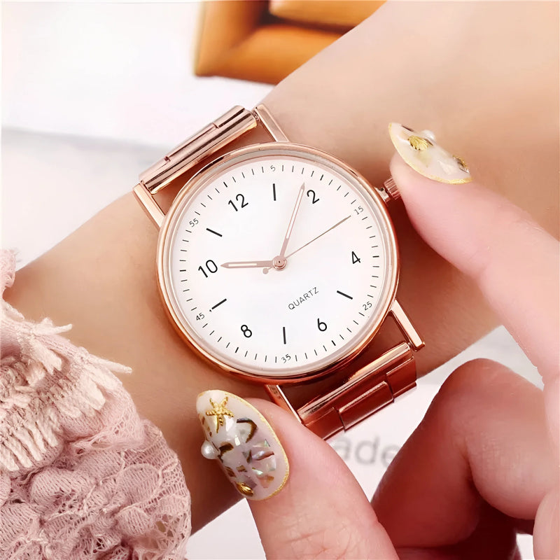 Glow-in-the-Dark Quartz Watch for Women