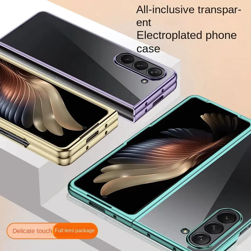 Electroplated Transparent Case for Galaxy Z Fold 3/4/5/6