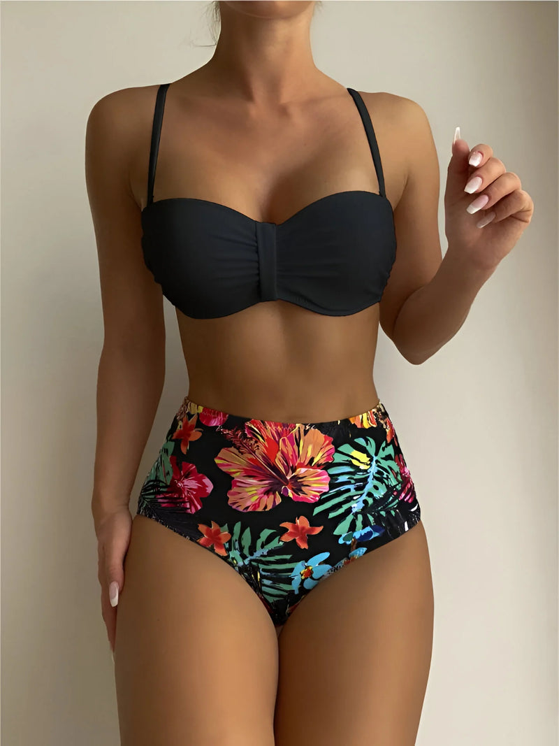 Women's Two-Piece Floral Bikini Swimsuit