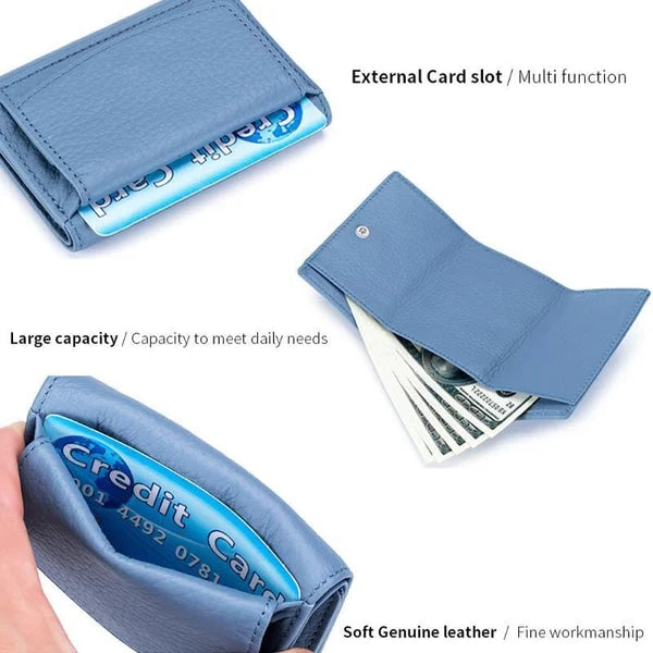 EliteSafe™ - Women's Mini RFID Leather Wallet