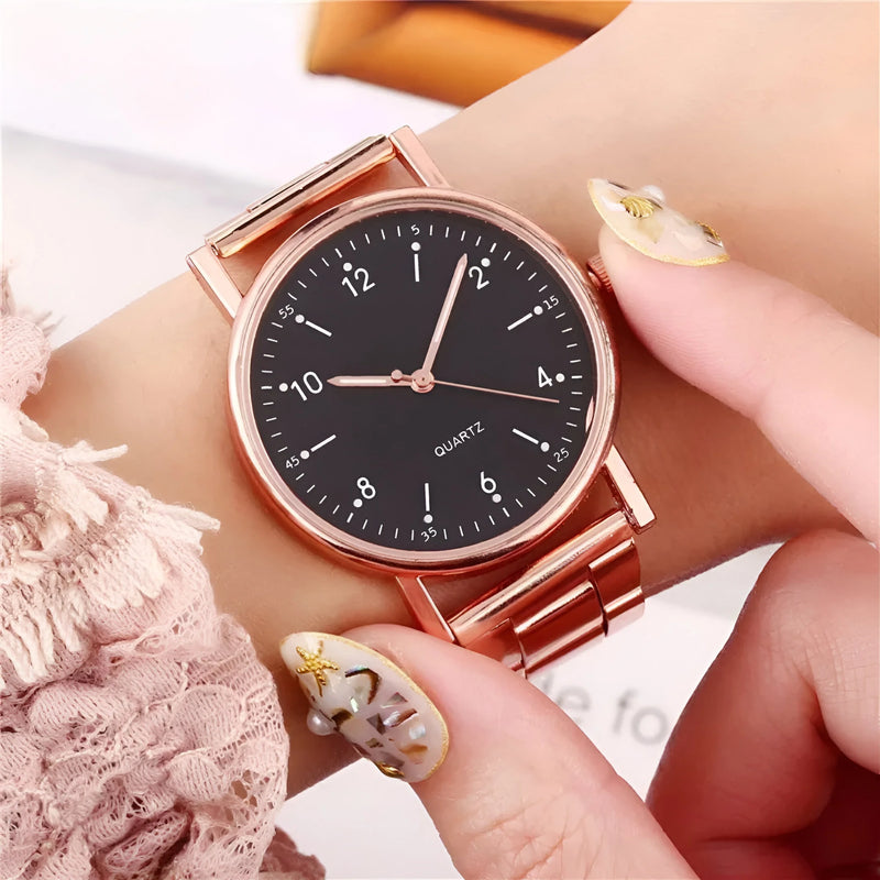 Glow-in-the-Dark Quartz Watch for Women