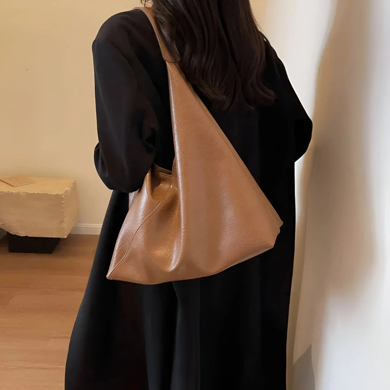 Knotted Leather Shoulder Bag