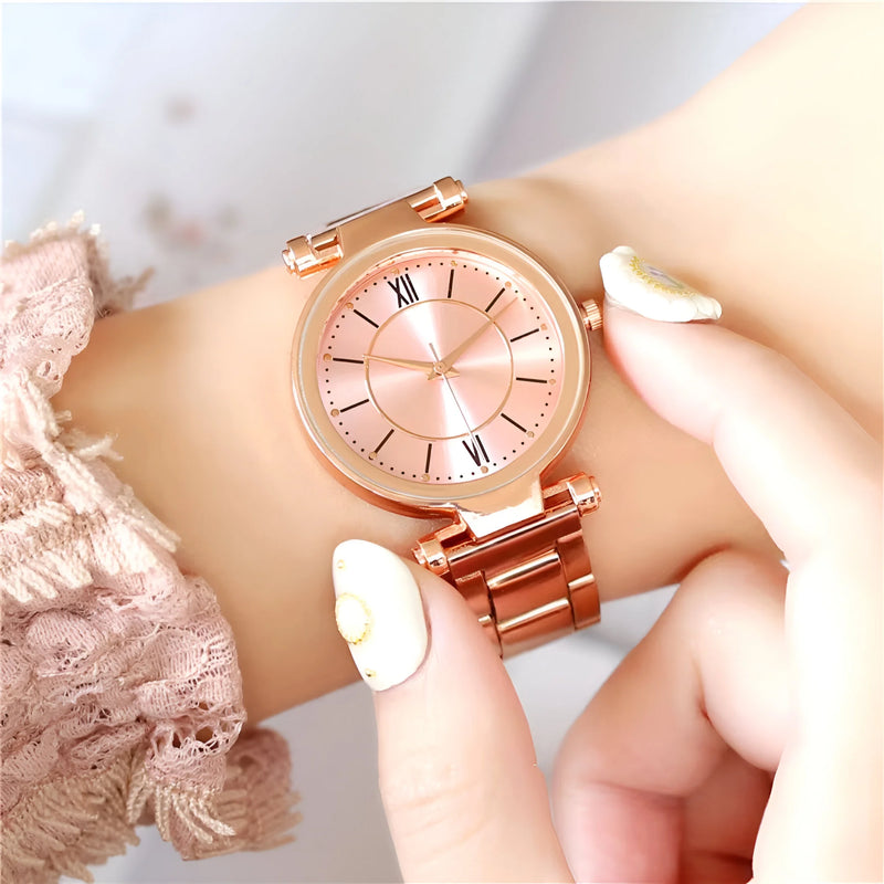 Stainless Steel Quartz Watch for Women