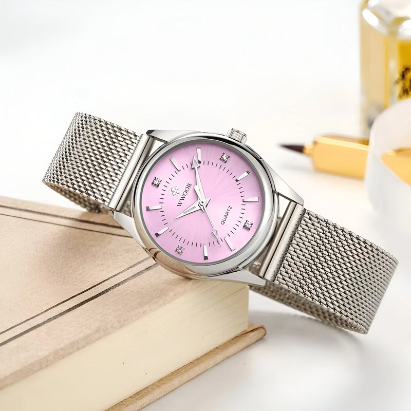 Women's Stainless Steel Mesh Watch