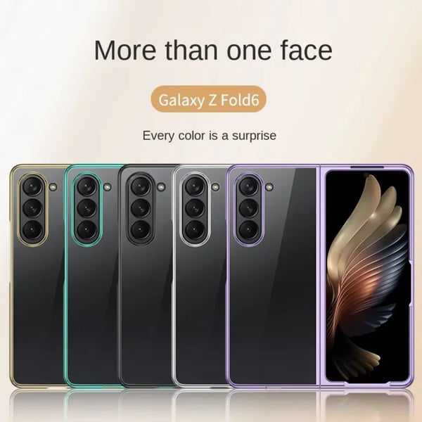 Electroplated Transparent Case for Galaxy Z Fold 3/4/5/6