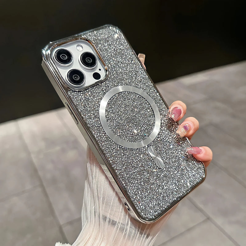 Glitter Phone Case with Magnetic Compatibility