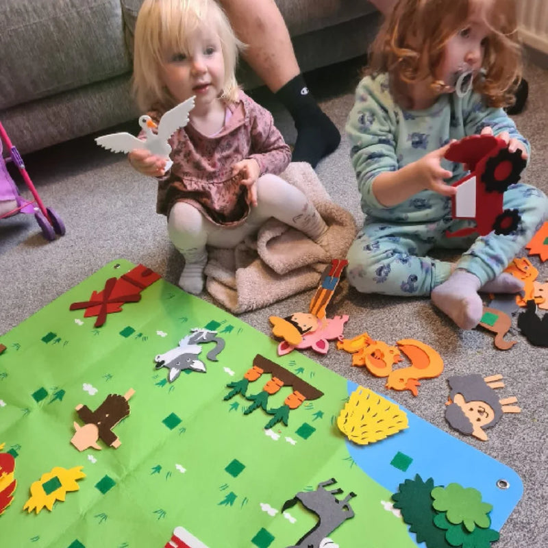 Montessori Felt Storytelling Game for Kids Imagination and Learning