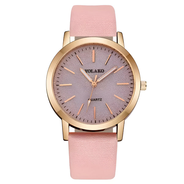 Leather Quartz Watch for Women