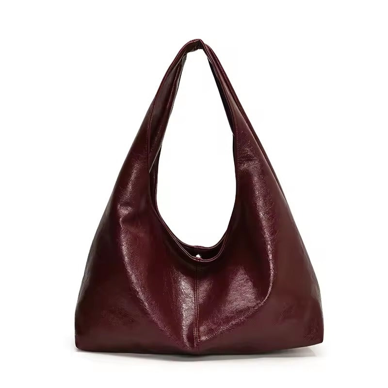 Sculptural Leather Shoulder Bag