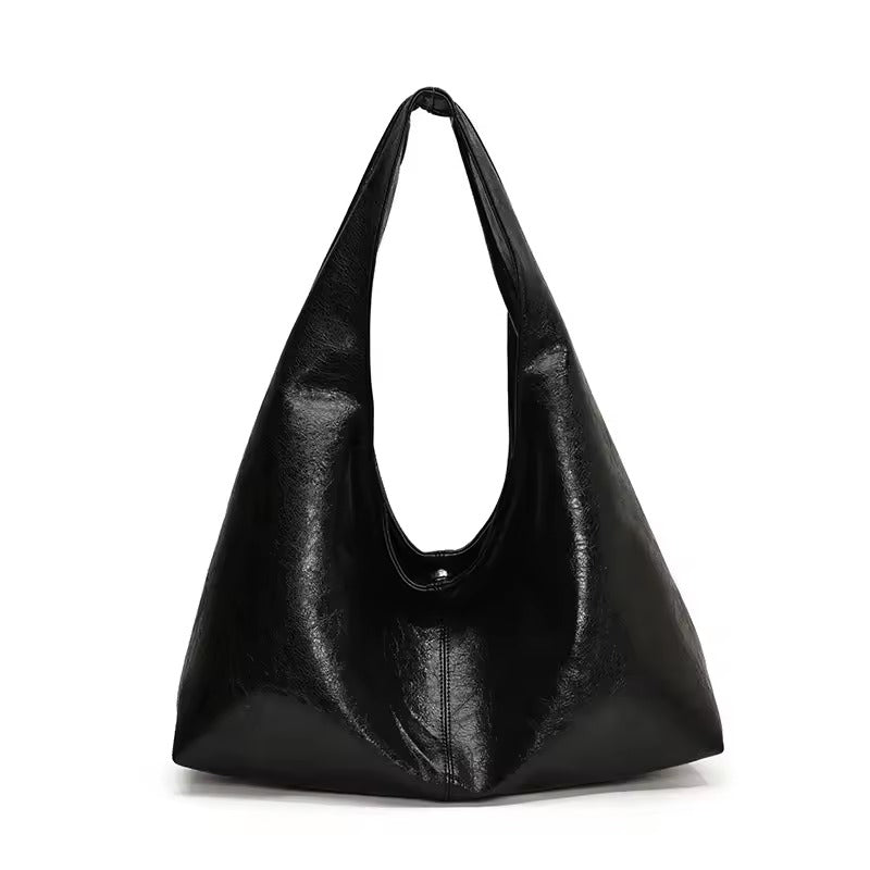 Sculptural Leather Shoulder Bag