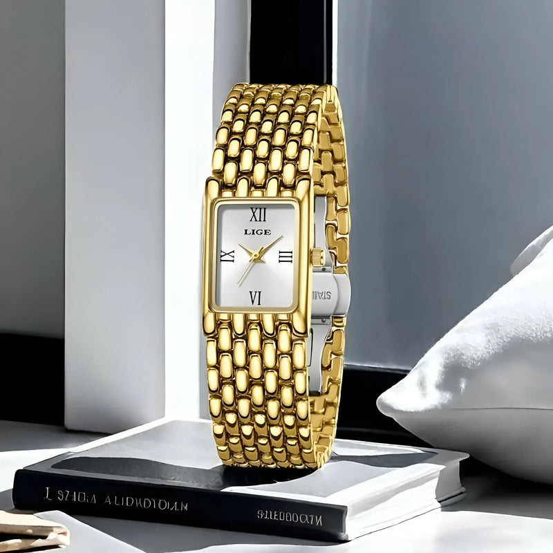 Women's Classic Rectangular Mesh Band Watch