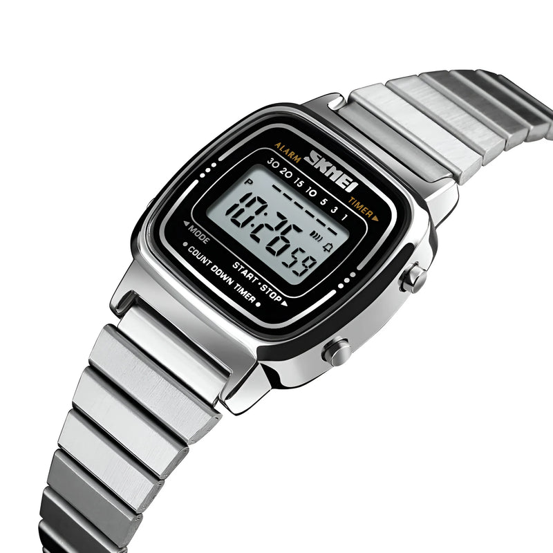 Stainless Steel Digital Watch for Women