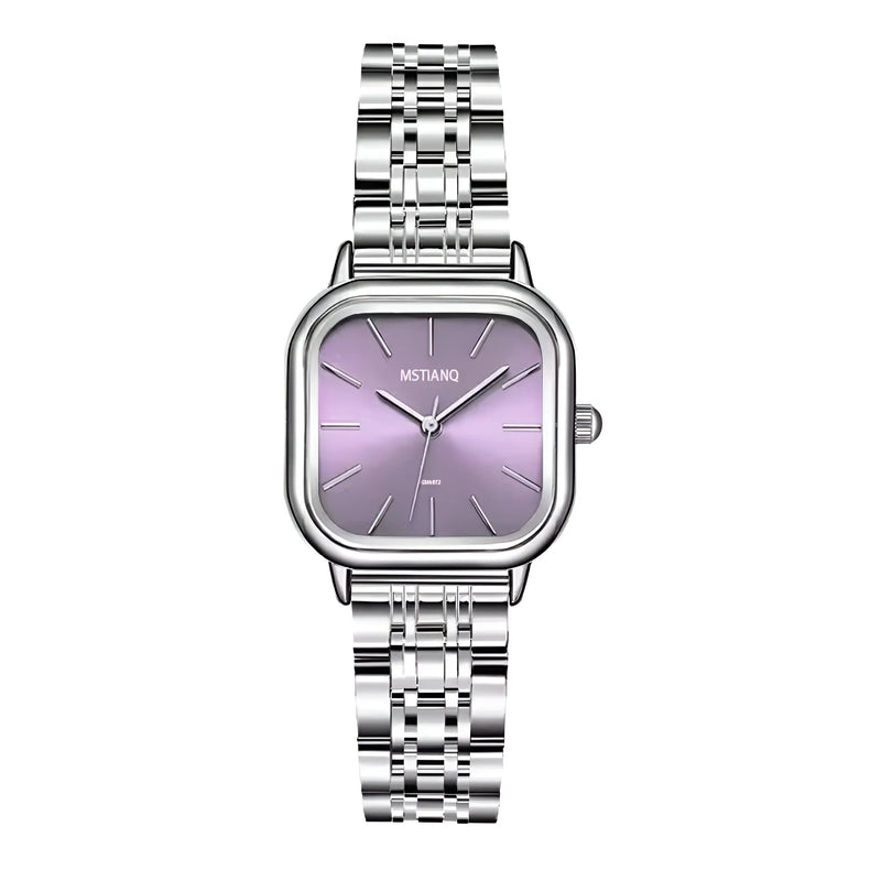 Women's Tonneau Dial Stainless Steel Watch