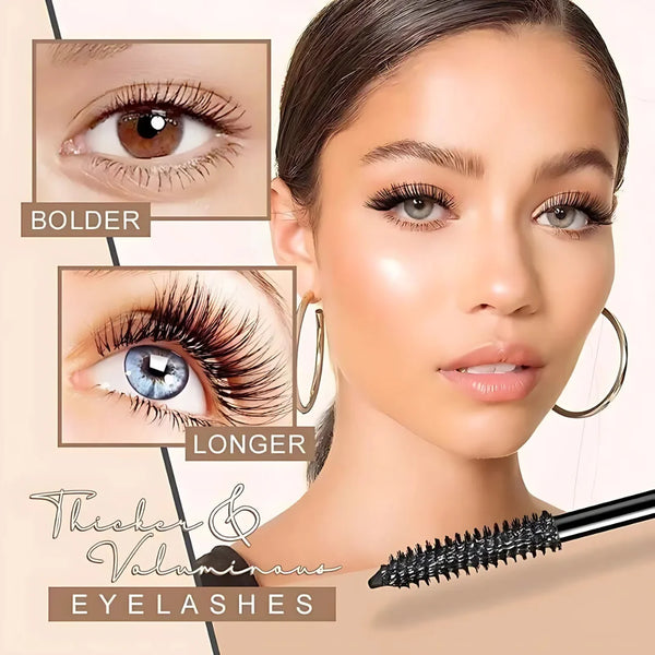 Double-Effect Mascara for Long, Thick & Curled Lashes