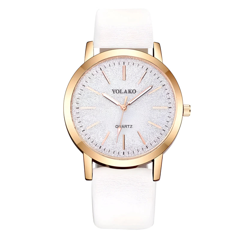 Leather Quartz Watch for Women