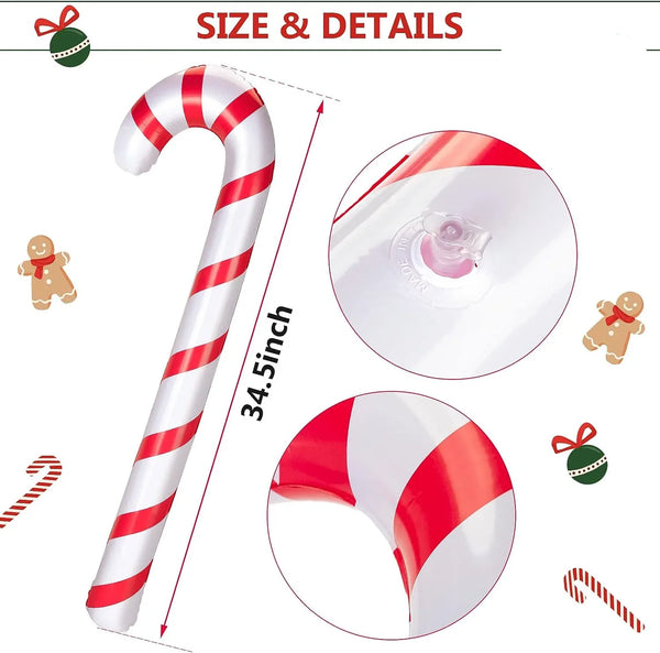 Christmas Giant Inflatable Canes Lollipop