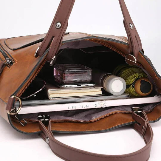 Multifunctional Genuine Leather Bag For Women