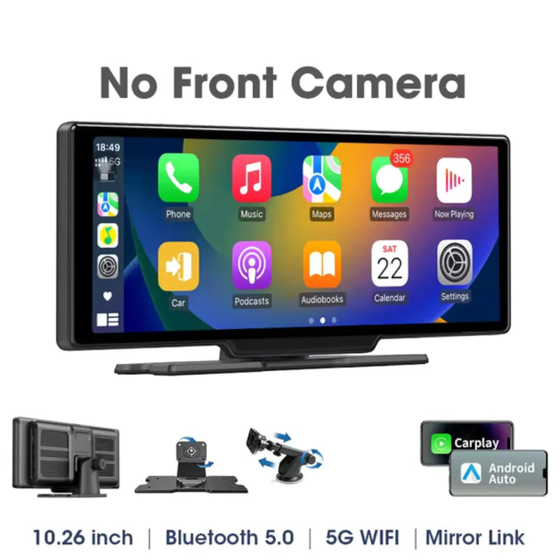 4K Dash Cam with Wireless CarPlay