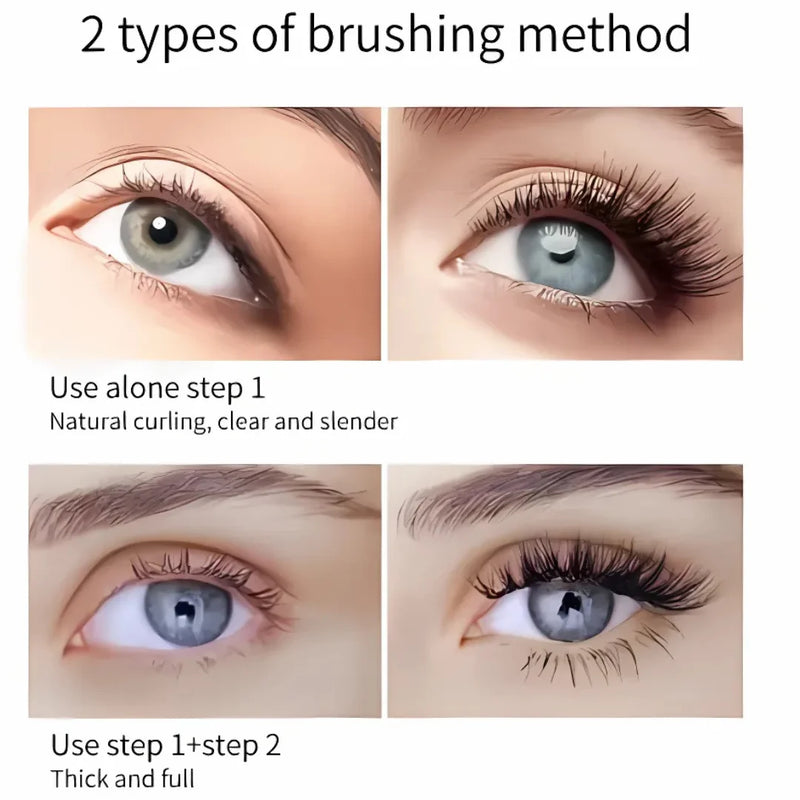 Double-Effect Mascara for Long, Thick & Curled Lashes