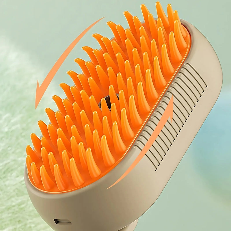 3-in-1 Electric Steam Pet Grooming Brush