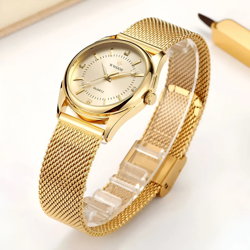 Women's Stainless Steel Mesh Watch