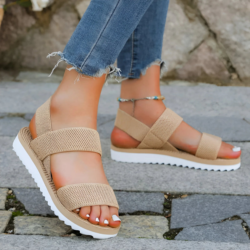 Women's Orthopedic Platform Sandals for Posture Support