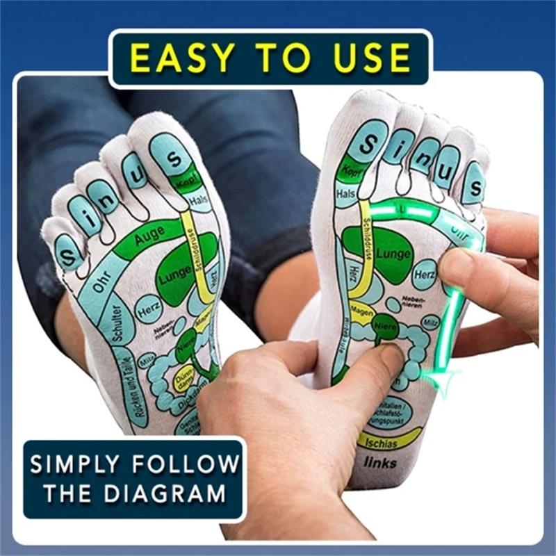 acupressure reflexology socks massage set