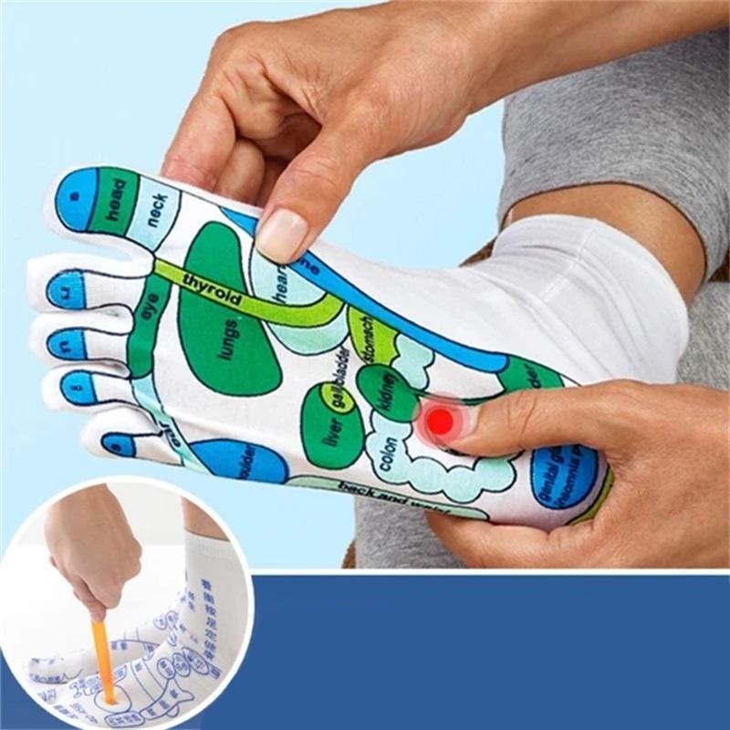 acupressure reflexology socks massage set