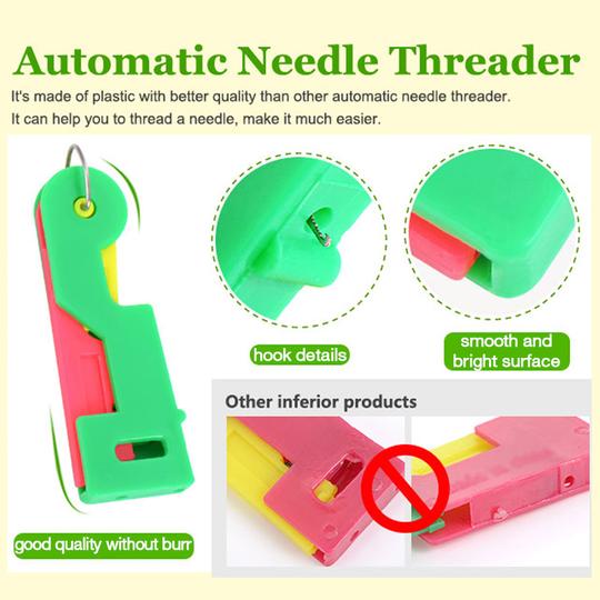 automatic sewing needle threader