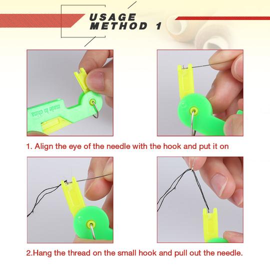 automatic sewing needle threader