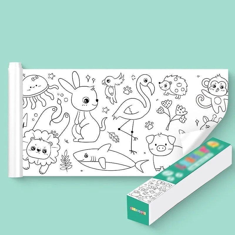 children's drawing roll