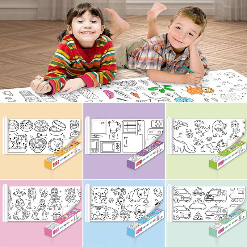 children's drawing roll