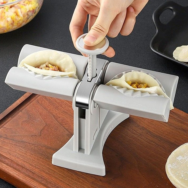 double head automatic dumpling maker mould