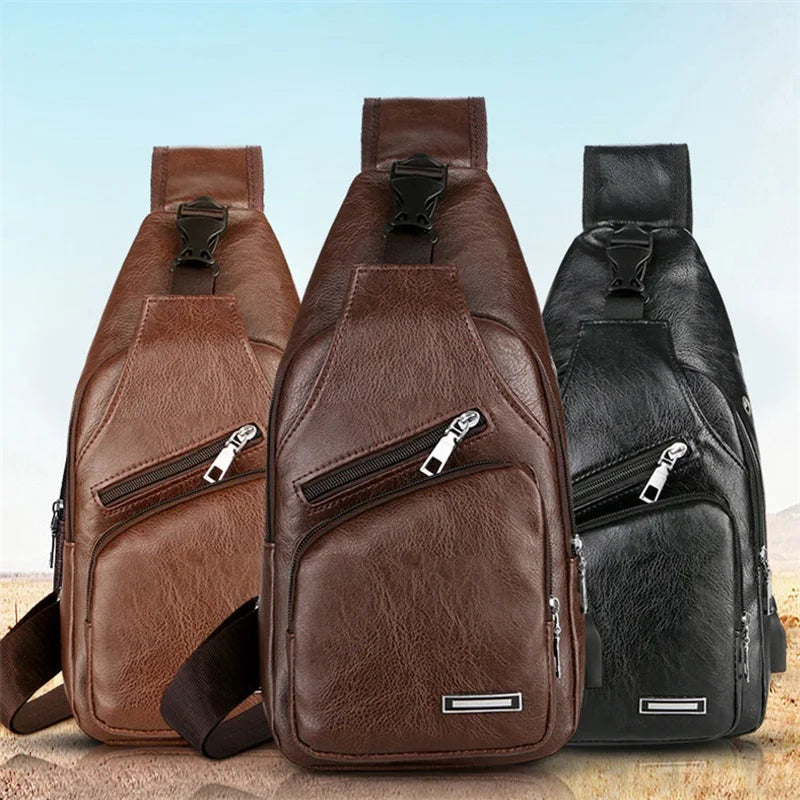 Crossbody Multifunctional Leather Bag