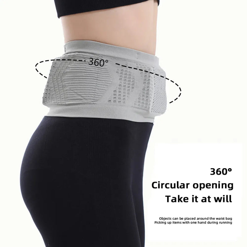 Multifunctional Knit Breathable Concealed Waist Bag