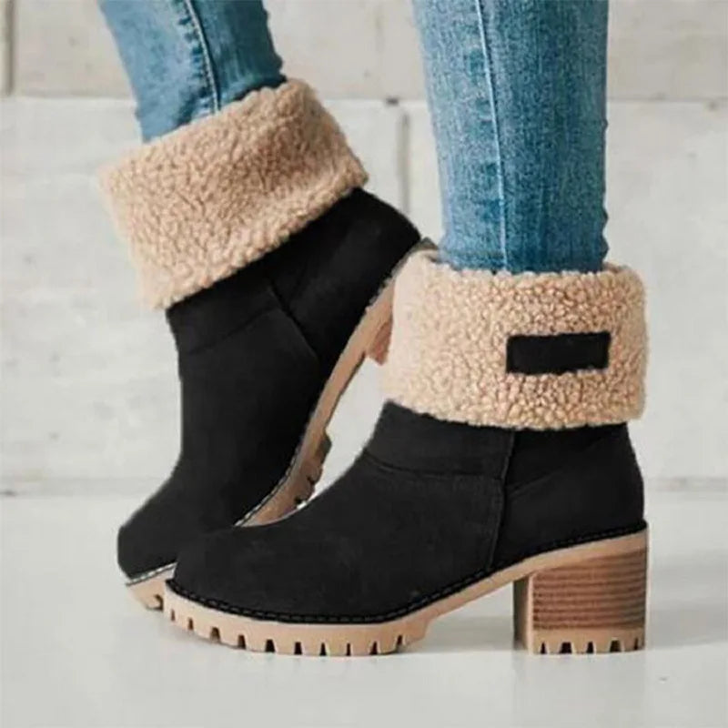 Warm Winter Wool Lined Snow Boots