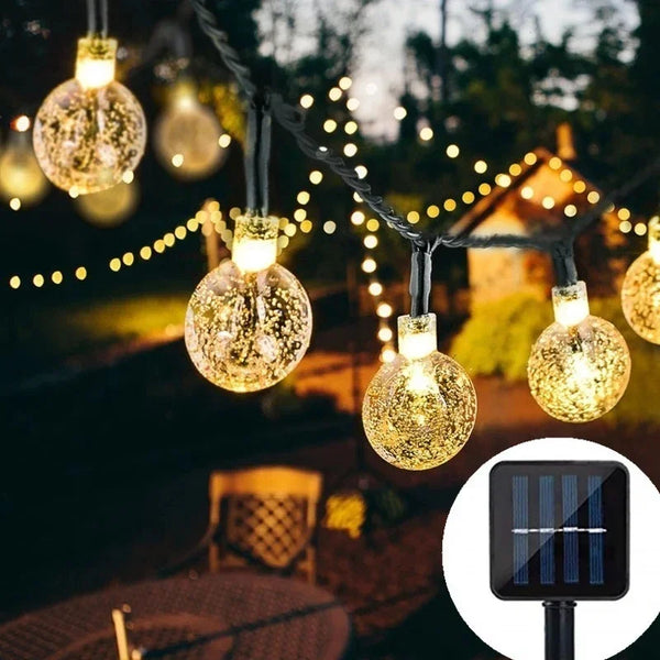 Solar Powered LED String Lights (Waterproof)