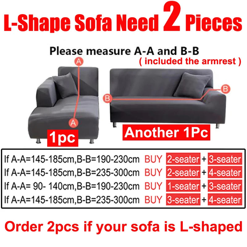 Thick Seat Sofa Couch Cover (1/2/3/4 Seater)