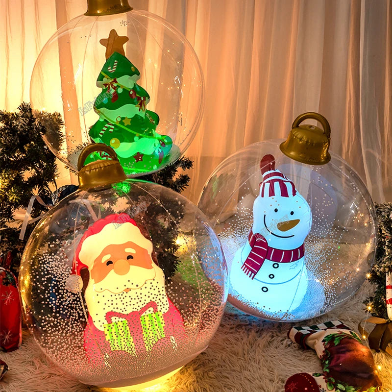 Inflatable Outdoor Christmas Ball With Lights (LED)