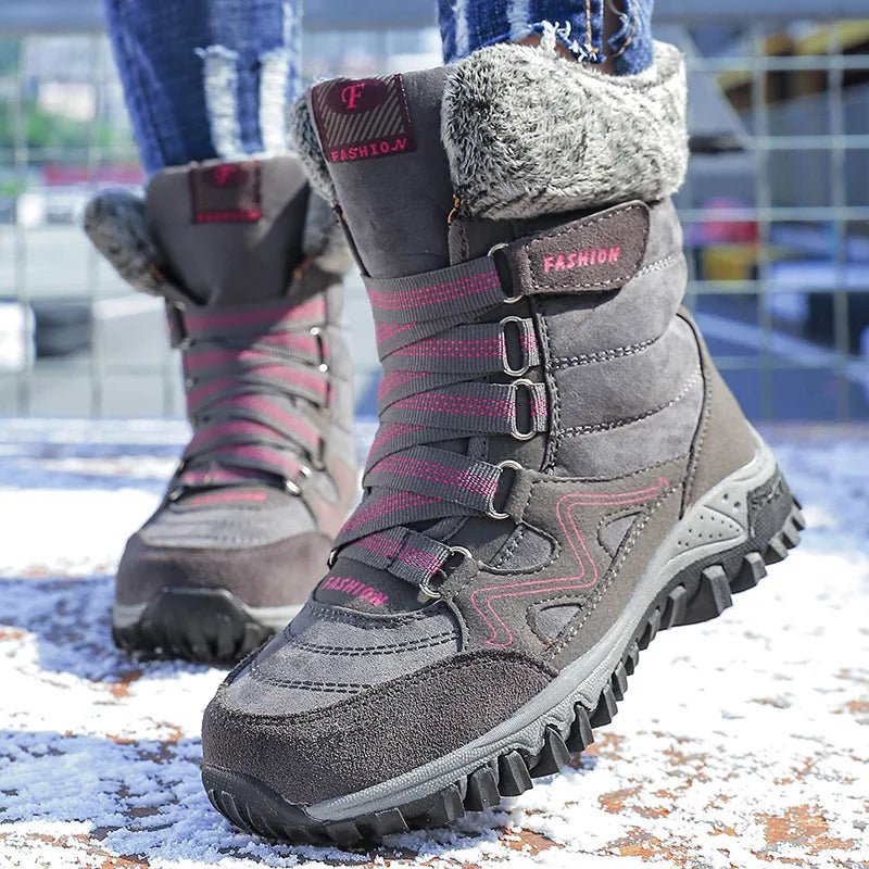 Women's Winter Thermal High Top Snow Boots (Anti-slip)