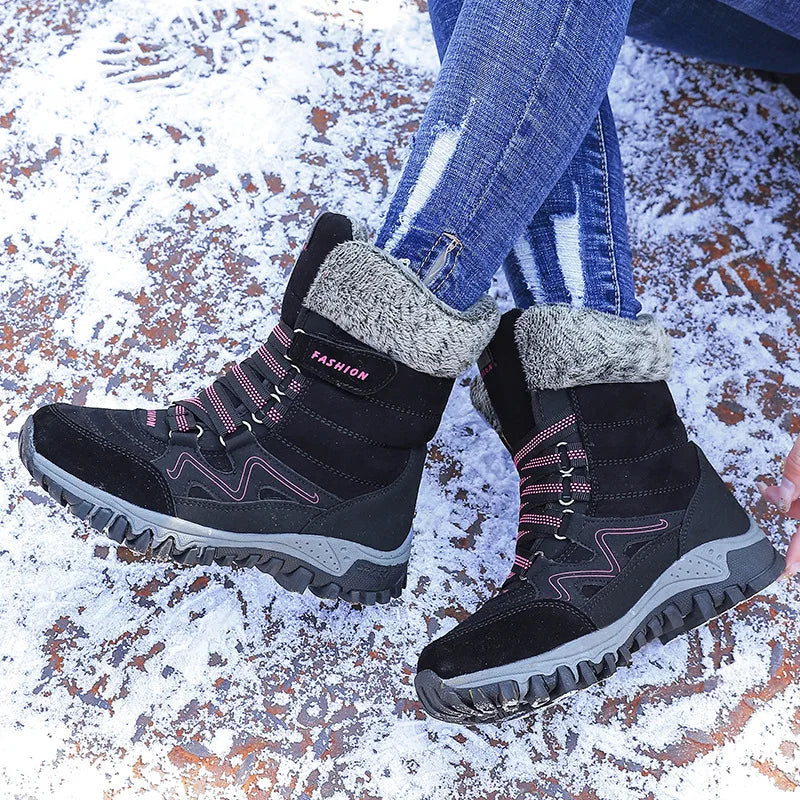 Women's Winter Thermal High Top Snow Boots (Anti-slip)