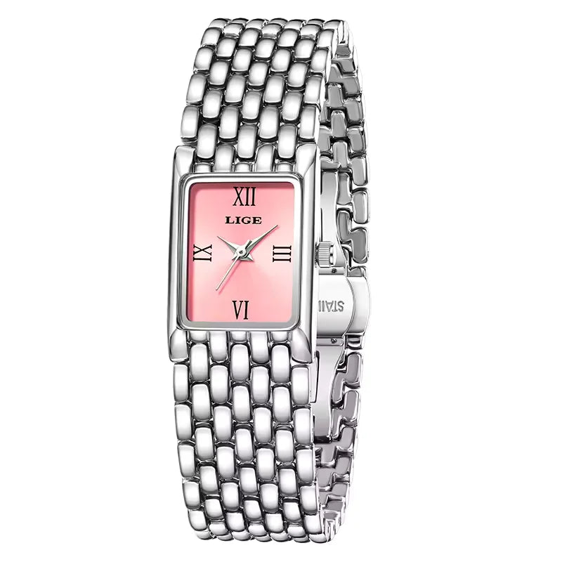 Women's Classic Rectangular Mesh Band Watch