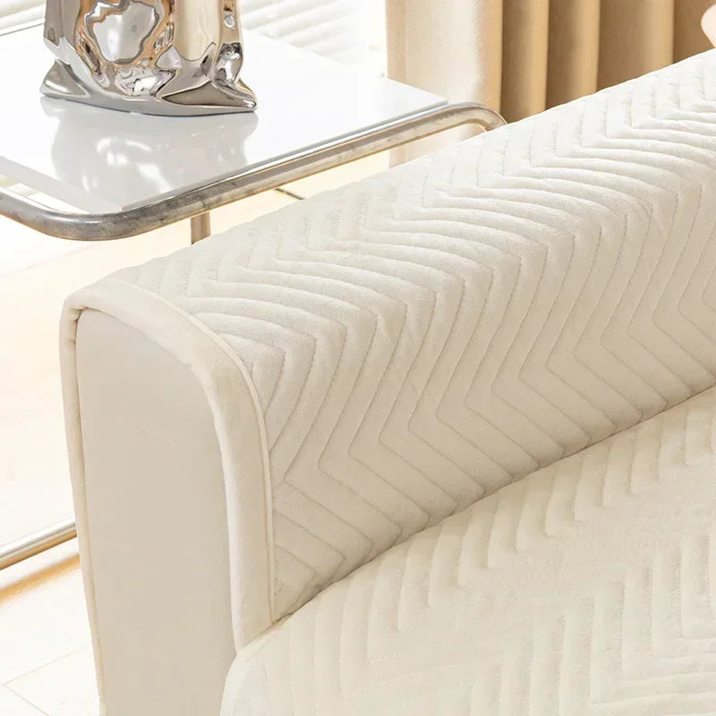 Chenille Plush Sofa Cover