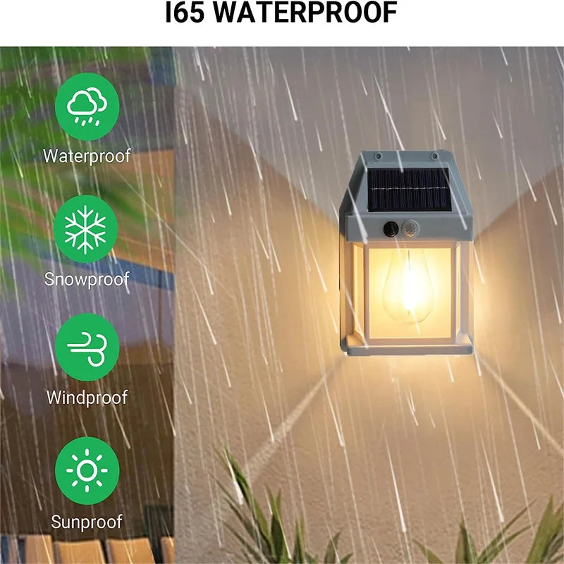 Outdoor Solar Wall Light (Waterproof)