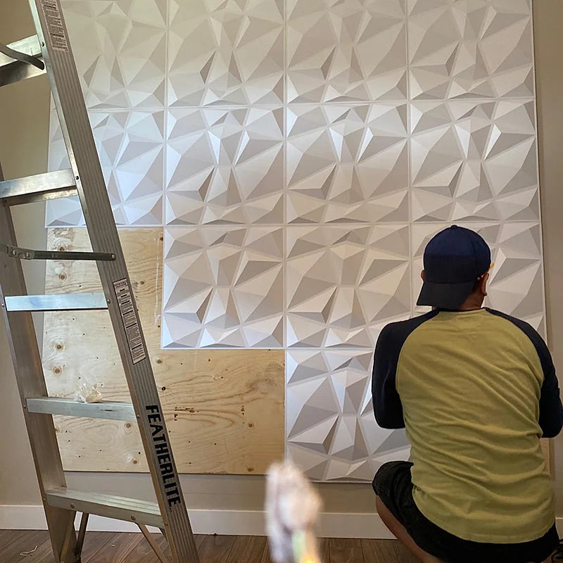 3D Self-Adhesive Wall Panel Tile - Abstract